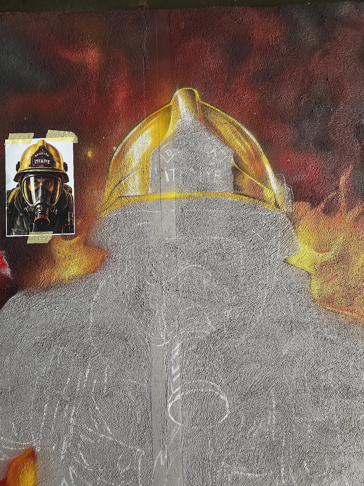 Bozüyük Fire Department Graffiti