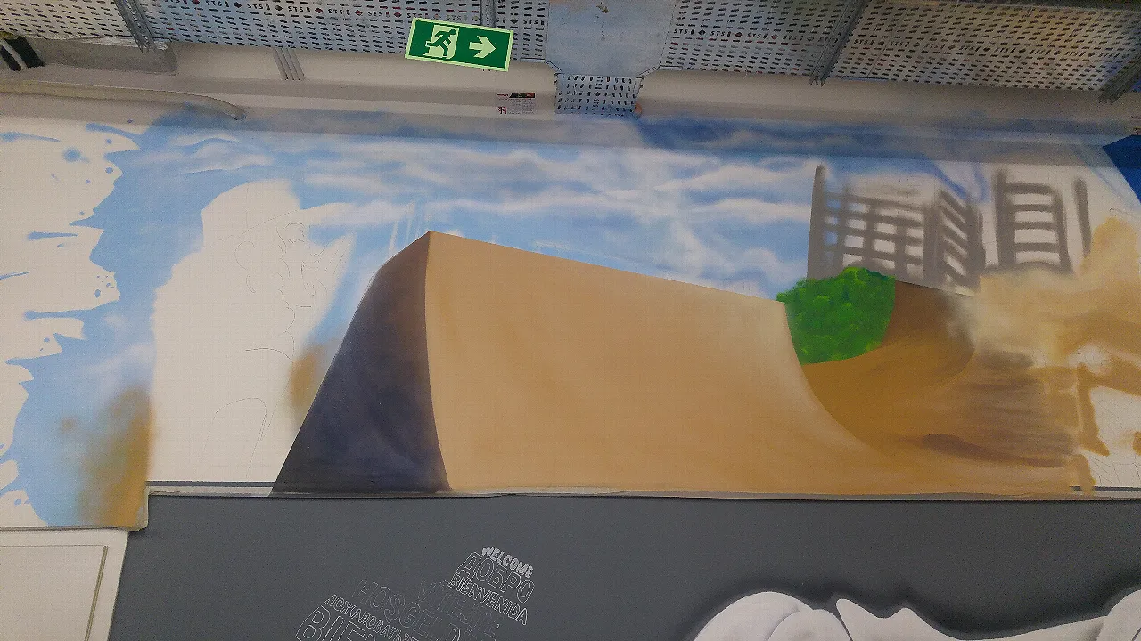 skatepark ramp mural