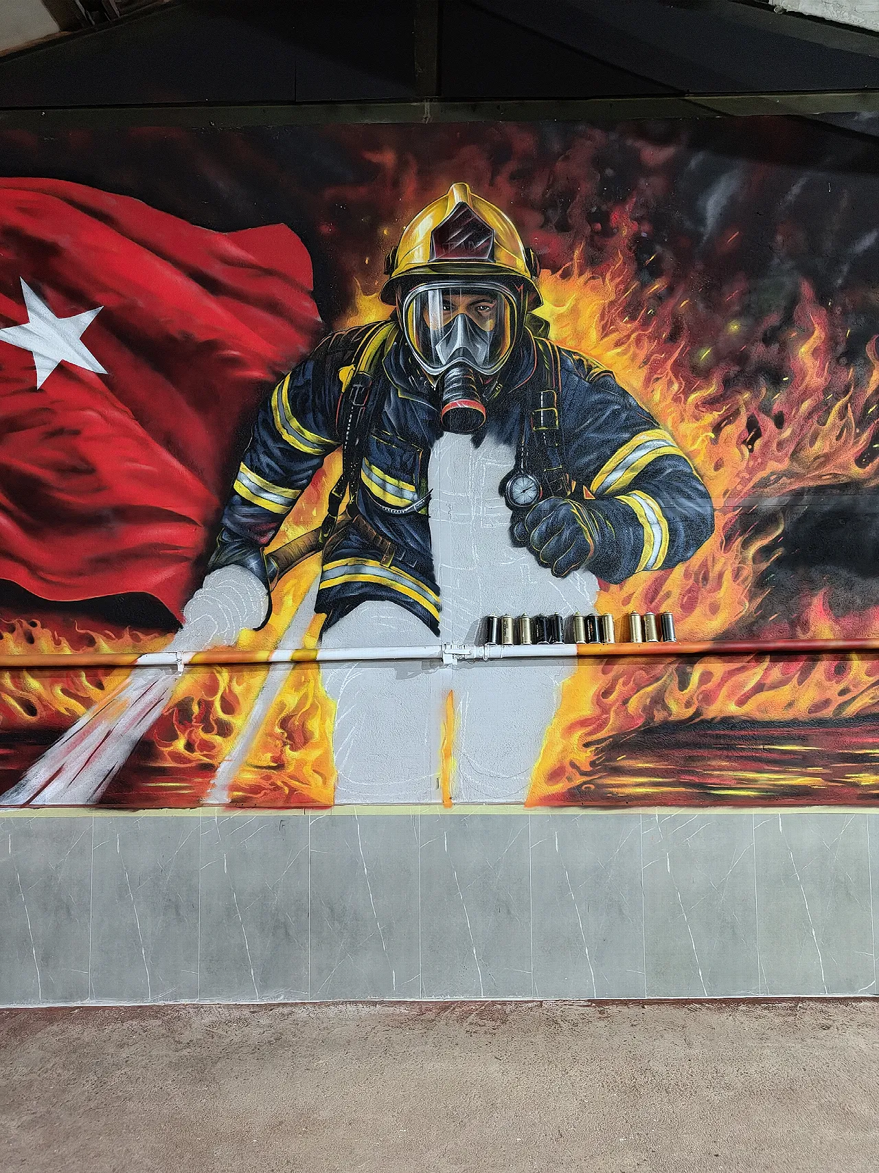 Bozüyük Fire Department Graffiti