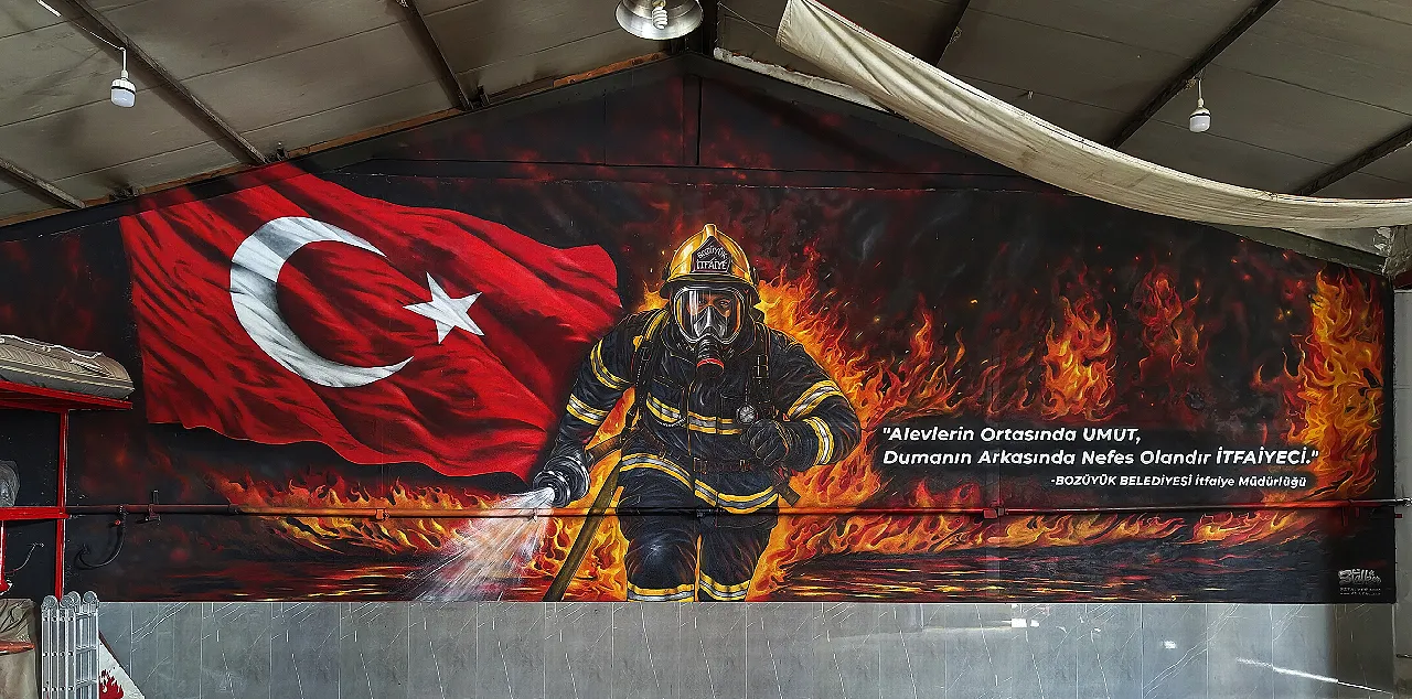 Bozüyük İtfaiye Graffiti