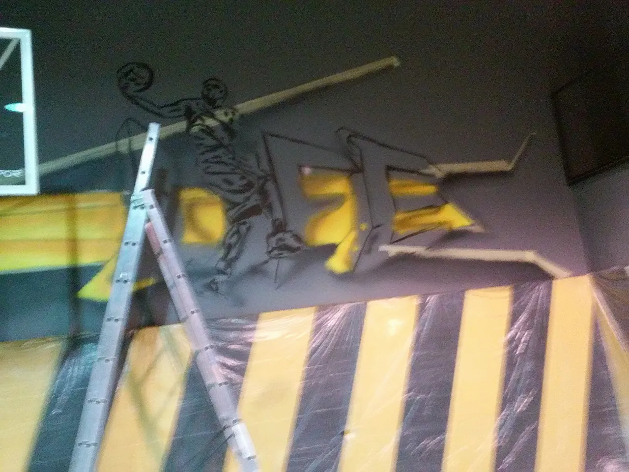basketbolcu resmi graffiti