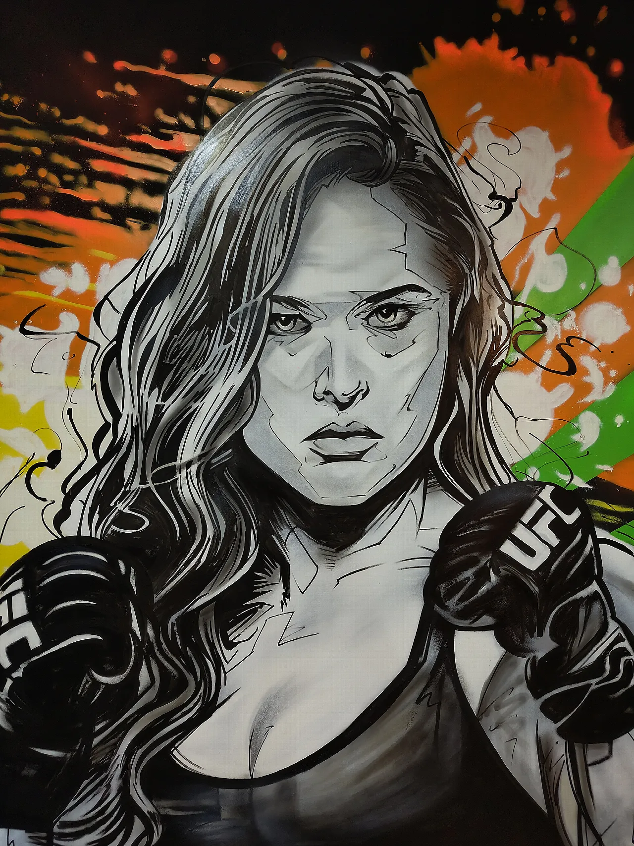 Ronda Rousey Graffiti detail