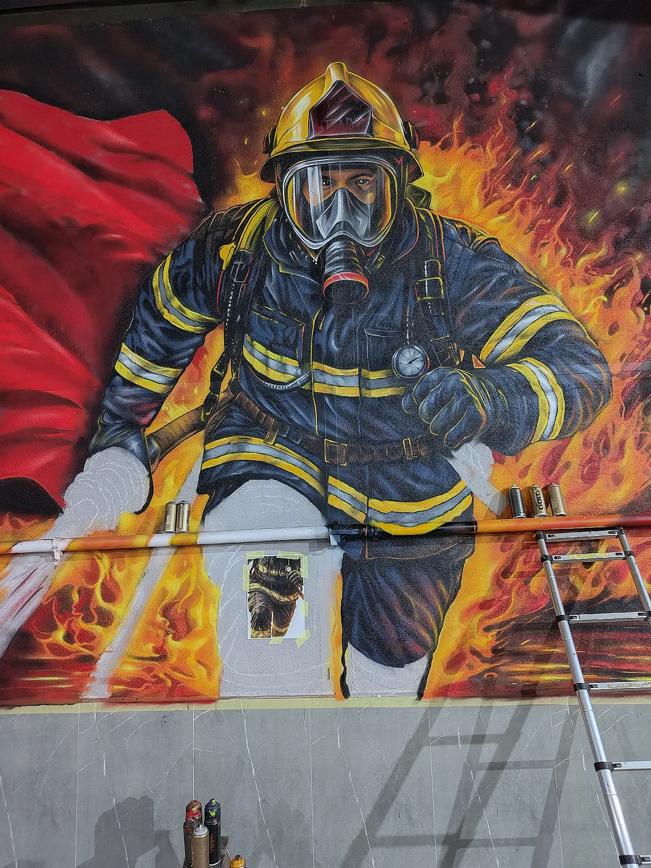 Bozüyük Fire Department Graffiti