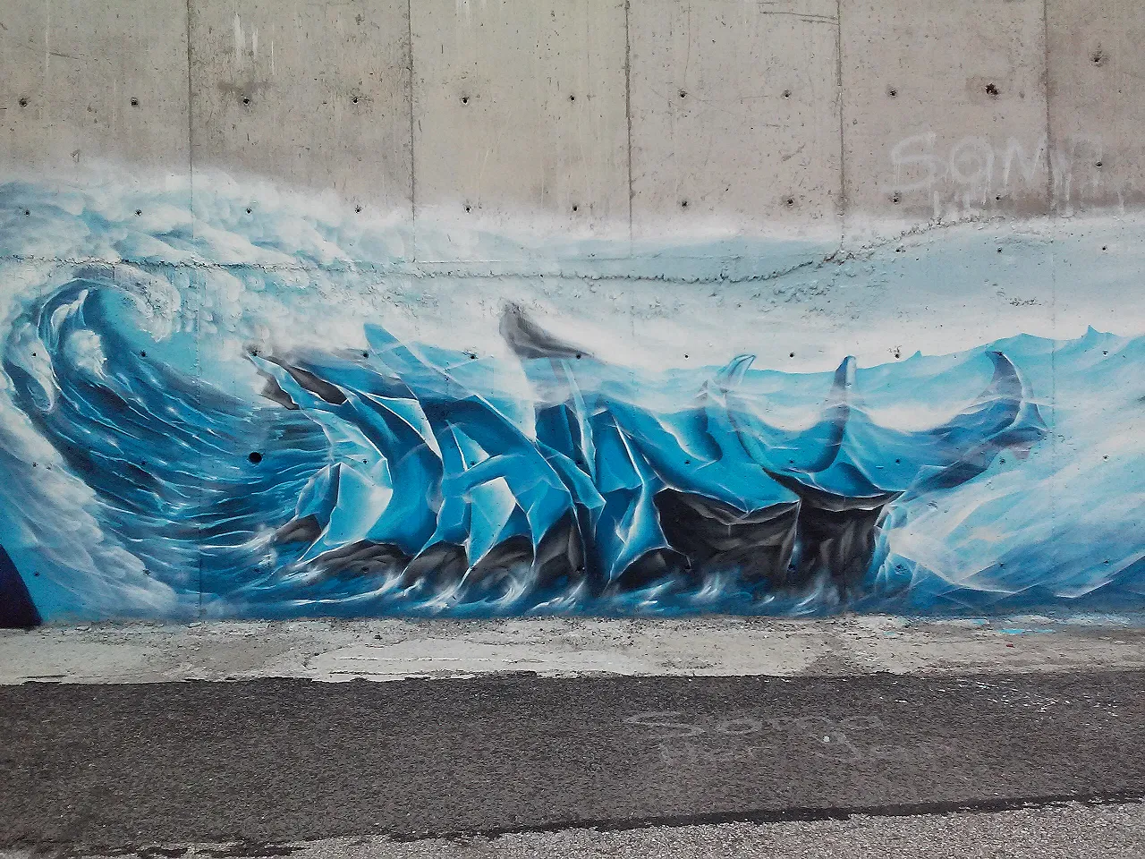 saint 3D graffiti